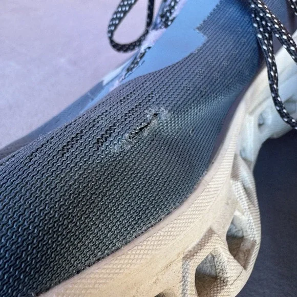 Size 9.5 - On Cloudmonster Shoes Womens Blue Green Running Sneakers Road Cushion - Picture 7 of 13